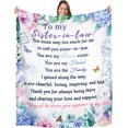 thumbnail image 1 of LHSHID Mother in Law Blanket Mother in Law Gifts from Daughter in Law White Throw Blankets Cozy Soft Floral Mother in Law Plush Blanket Birthday for Mother in Law 40x50in, 1 of 5