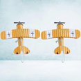 thumbnail image 3 of 2pcs Small Airplane Model Retro Iron Art Plane Ornament Creative Desktop Decoration Aircraft Model, 3 of 3