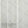thumbnail image 5 of Top Finel White Sheer Curtains 108 Inches Long Cream Embroidered Grommet Window Curtains for Living Room Bedroom, 2 Panels, 5 of 7