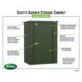thumbnail image 4 of Scotts 4 x 3 x 6 ft Green Scotts Garden Storage Shed, 4 of 7