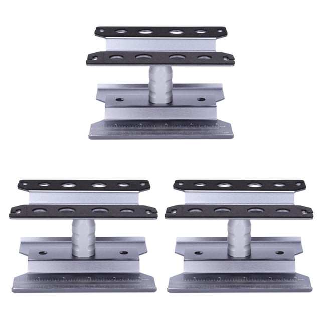 3X Reparación de Soporte de Trabajo de Estación de Trabajo de Metal RC para Automóviles Rotación de 360 Grados para Modelos A Escala 1/8 1/10 1/12 1/16, Gris