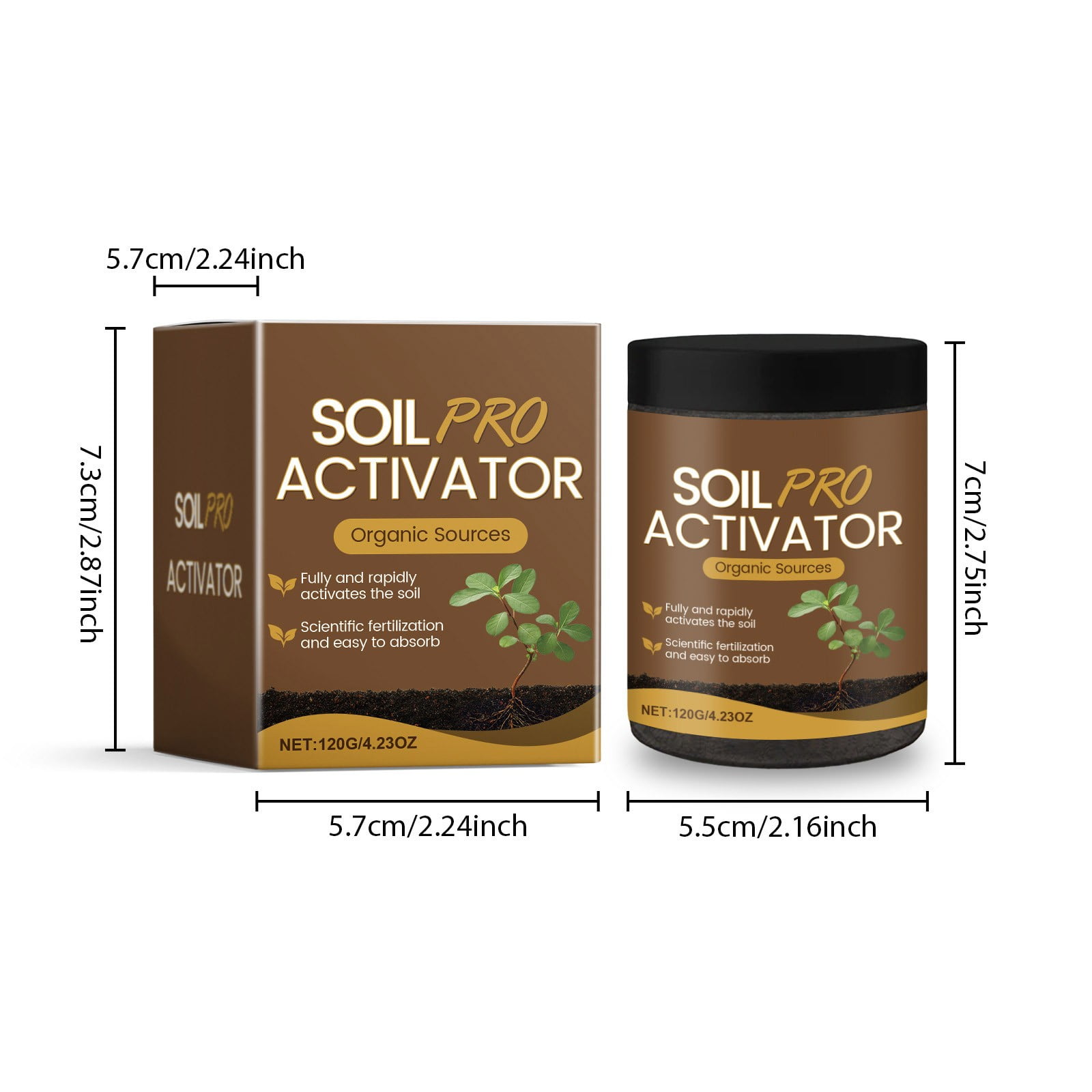 YUNAFFT Premium Soil Activated Treasure - Organic Soil Activator & Plant Fertilizer for Raised Garden Beds, Potting Mix, and Seedling Compost