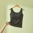 thumbnail image 2 of Lenpel Women's Plus Size Tank Tops Seamless Scoop Neck Slim Camisole Tops with Built in Bra Padded Sleeveless Shirts, 2 of 7