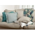 thumbnail image 2 of Fennco Styles 20-inch Ruffled Linen Down Filled Throw Pillow, 4 Colors (Ivory), 2 of 2