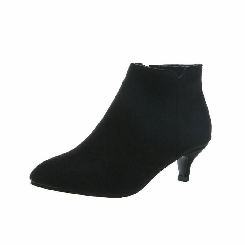 mid heel stiletto ankle boots