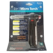 Mag-Torch 3-in-1 Precision Micro Butane Torch Auto Ignitor for Instant Flame