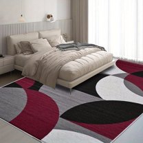 5.3'x7.5' record rug winter porch rug room carpet bedroom rug for under kitchen table washable boho area rug