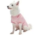 thumbnail image 7 of Blueberry Pet Pack of 2 Back to Basic Cotton Blend Dog Polo in Amaranth Red and Pink, Back Length 16", 7 of 7