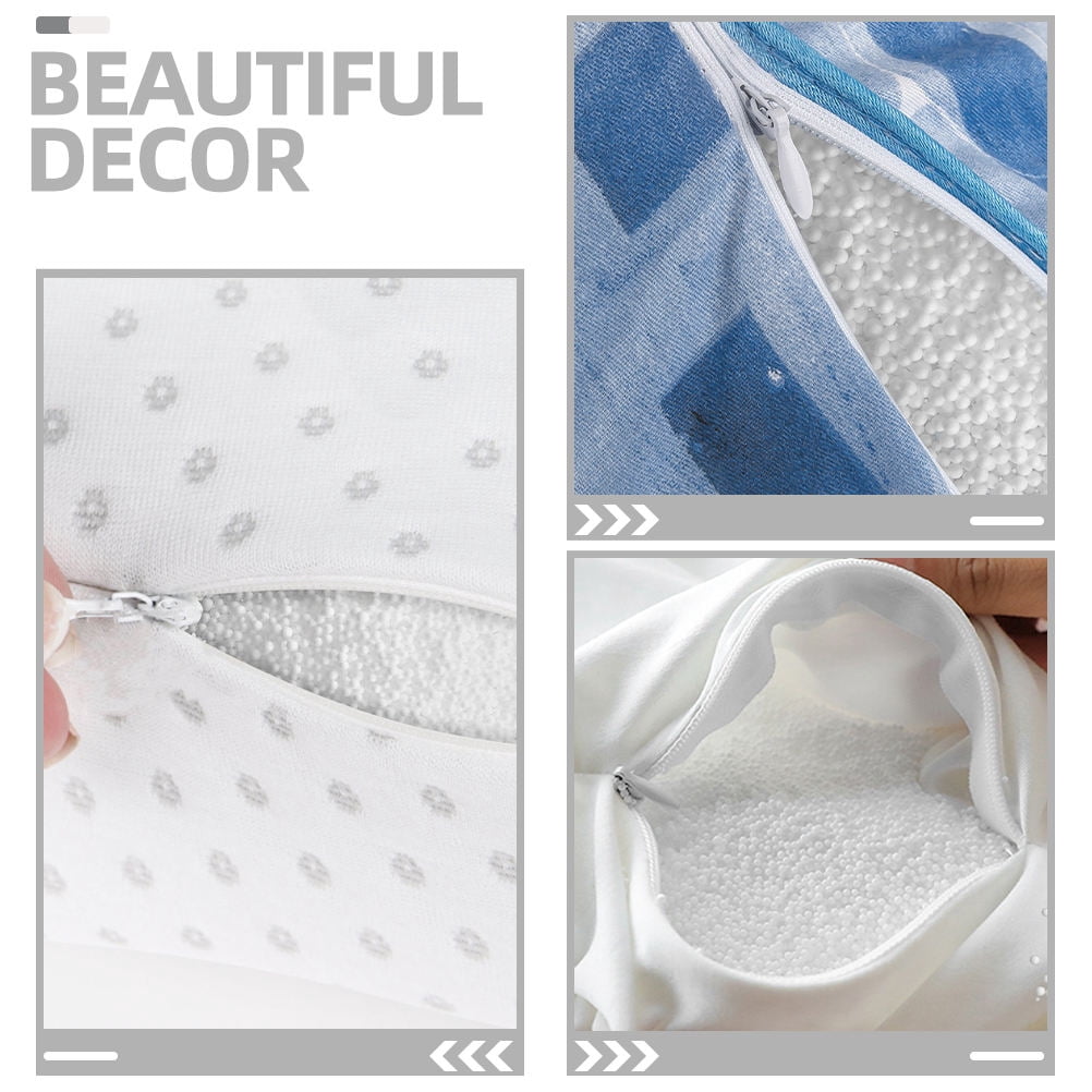 IBASETOY 1Pack Foam Particle Filling White Bean Bag Beads Soft Stuffing for Sofa Pillows and U Shaped Pillows