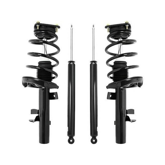 Front and Rear Suspension Strut and Shock Absorber Assembly Kit - Compatible with 2013 - 2018 Ford Focus 2014 2015 2016 2017