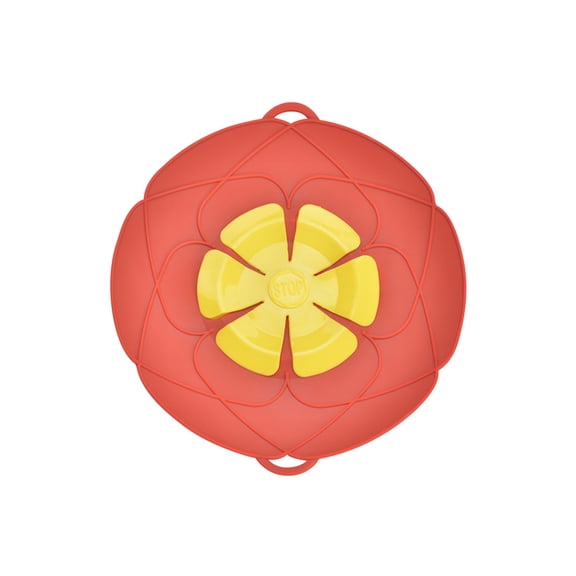 26Cm Silicone High Temperature Resistant Splashproof Boiling Stop Flower Shaped Overflow Cover Designed To Prevent Splashing And Boiling Oil Droplets In The Kitchen, Food Grade