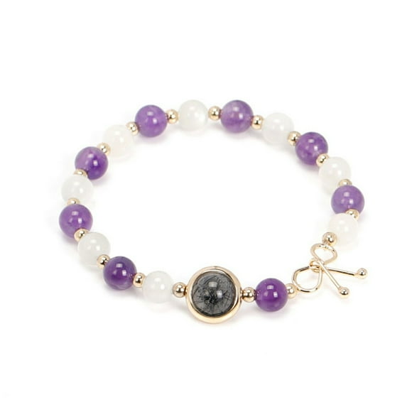 Margot Trendy Moonlight Material Crystal Amethyst Butterfly ExquisiteBracelets