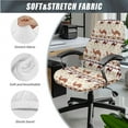 thumbnail image 3 of SCRAWLGOD Camel American Tribal 3 Pieces Dustproof Office Chair Slipcover with Arm Rest Slipcovers Comfy Non-Slip Desk Chair Protector Stain Resistant Boss Chair Cover, S, 3 of 7