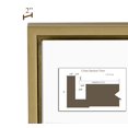 thumbnail image 3 of Hamilton Hills Clean Large Modern Gold Leaf Frame Wall Mirror 30" x 40", 3 of 6