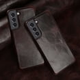 thumbnail image 2 of Pour Samsung S21 Case Luxury Real Genuine Leather Étui For Galaxy S21 FE S21Ultra S22 Plus S23Plus Note20 phone Cases Étui capa, 2 of 7