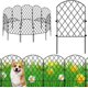 thumbnail image 1 of 61 × 32 cm Paquete de 10 Vallas Decorativas para Jardín, Borde de Barrera de Animales, Panel de Valla de Alambre de Metal a Prueba de Óxido, Cercas de Jardín y Bordes, Valla de Jardín de Flores, 1 of 5