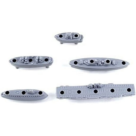 Milton Bradley Battleship Game Replacement Ship Set of 5