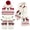 white, variant on Winter Hat Scarf Gloves Warm Knit Beanie Hat Touch Screen Gloves Set Winter Gifts Neck Scarf Set Winter Xmas Gifts for Women Adult
