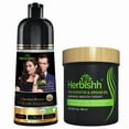 thumbnail image 2 of (6 pack) Herbishh Chestnut Brown Shampoo, Hair Dye Shampoo 3 in 1, 100% Grey Coverage, Demi-Permanent Hair Color for Men & Women, With Hair Mask Cream Combo, 2 of 6