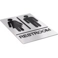 thumbnail image 4 of Assured Signs Restroom Sign For Wall | Bathroom Signs | 9 by 6" | Silver Acrylic | ADA Compliant with Braille | Includes Adhesives | Ideal for Office or Home, 4 of 7
