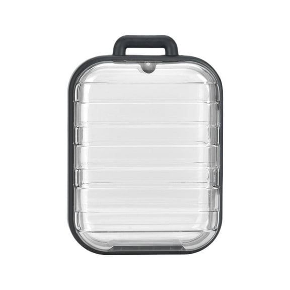 Beforeyayn Clear Hanging Display Organizer Case with Magnetic Lock, Transparent Storage Box for Photos Mini Dolls and Keys, Secure Holder for Jewelry and Small Collectibles, Display Case