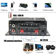 thumbnail image 5 of Audessy 400W 12V 2 Channel Powerful Stereo Audio Power Amplifier HiFi Bass Amp Car Home, 5 of 8