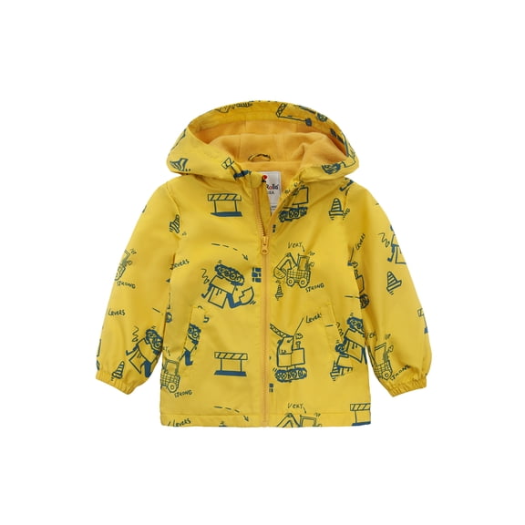 Rokka&Rolla Toddler Boys' Fleece Lined Full Zip Windbreaker Jacket