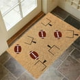 thumbnail image 2 of Football Them Funny Welcome Doormat Non Mat Mat Funny Home Mats For In Door Entrance Door Mat Welcome Mat For Indoor Outdoor Football Rug And Mat Throw Quilt Blanket Fuzzy Blanket Throw Living Room, 2 of 5