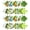 Green, variant on Print Precut 5-inch Cotton Fabric Quilting Squares Charm Pack DIY Patchwork Sewing Craft