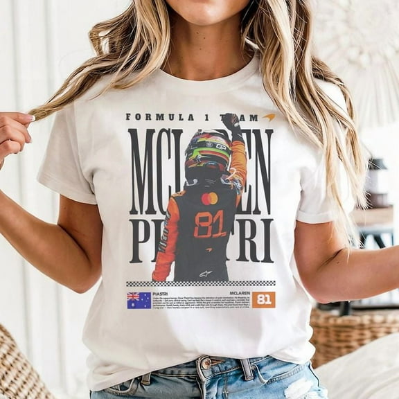 Oscar Piastri F1 Unisex Shirt, Sizes S-5XL - Gategoo