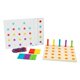 thumbnail image 2 of Juguete de de , Montessori, habilidad fina, cordones, juguetes educativos gráficos educativos para actividades, juegos, y Baoblaze juguetes de enhebrado, 2 of 7