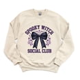 thumbnail image 4 of Coquette Spooky Witch Social Club - Women's Graphic Sweatshirt, 4 of 12