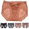 thumbnail image 5 of Women Briefs Lace Underwear Crothless Panties Lingerie Satin Sheer, 5 of 14
