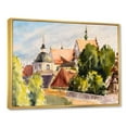 thumbnail image 2 of Designart View of Old Polish City In Nature FLOAT FRAME WALL ART, 2 of 4