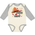 thumbnail image 3 of Inktastic My First Cinco De Mayo with Sombrero Boys or Girls Long Sleeve Baby Bodysuit, 3 of 5