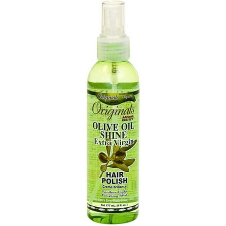 Olive Oil Hair Care - 2 Pack - Africa's Best Organics Olive Oil Shine Extra Virgin Hair Polish 6 oz