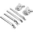 thumbnail image 2 of Motorcycle Rear Swingarm Axle Covers Kit 6Pcs for Harley for Softail FXST FLSTC FXS FLS FLSTF FLSTFB FLSTN(Black), 2 of 5