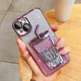thumbnail image 2 of Drink Cup Bling Glitter Quicksand TPU Case Compatible with iPhone Case (iPhone 12 Pro Max,Blue), 2 of 7