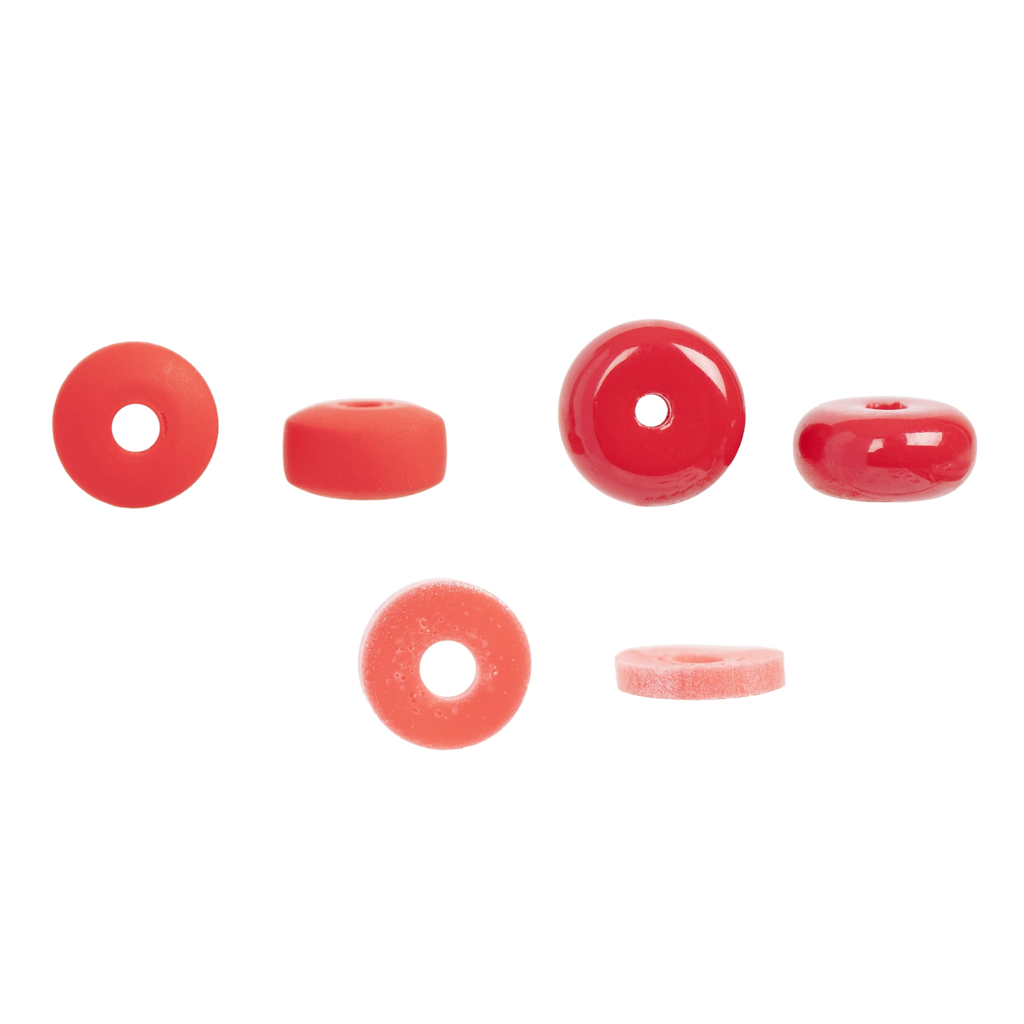 Red Heishi Bead Strand for Vibrant DIY Jewelry Crafting Supplies