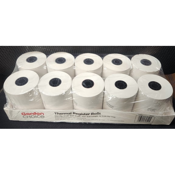 Thermal Register Rolls/10 pack/One Ply/3 1/8" x 200'