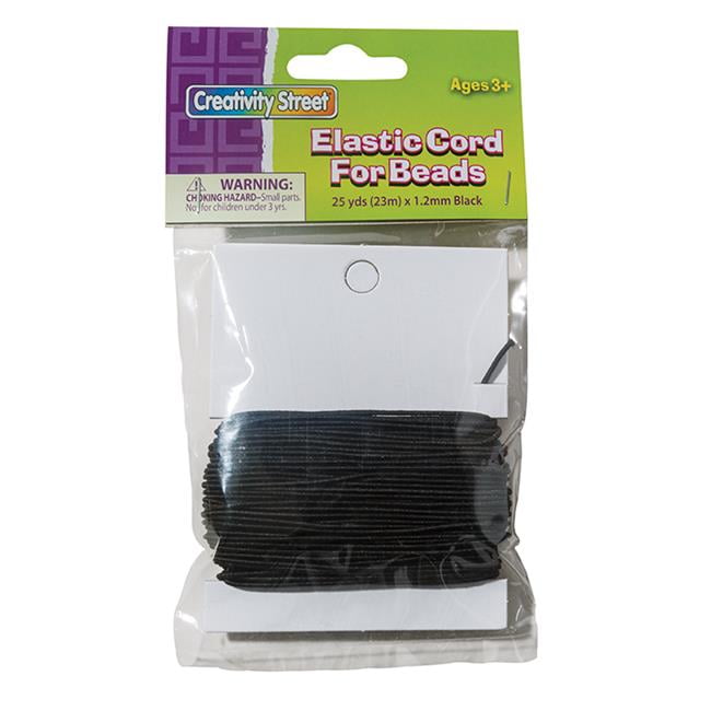 Pacon PACAC3728 Black Elastic Cord