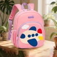 thumbnail image 4 of Backpacks for Girls Cartoon Airplane Kids Backpack Lightweight Cute Preschool Kindergarten Daypack Pink L, 4 of 4