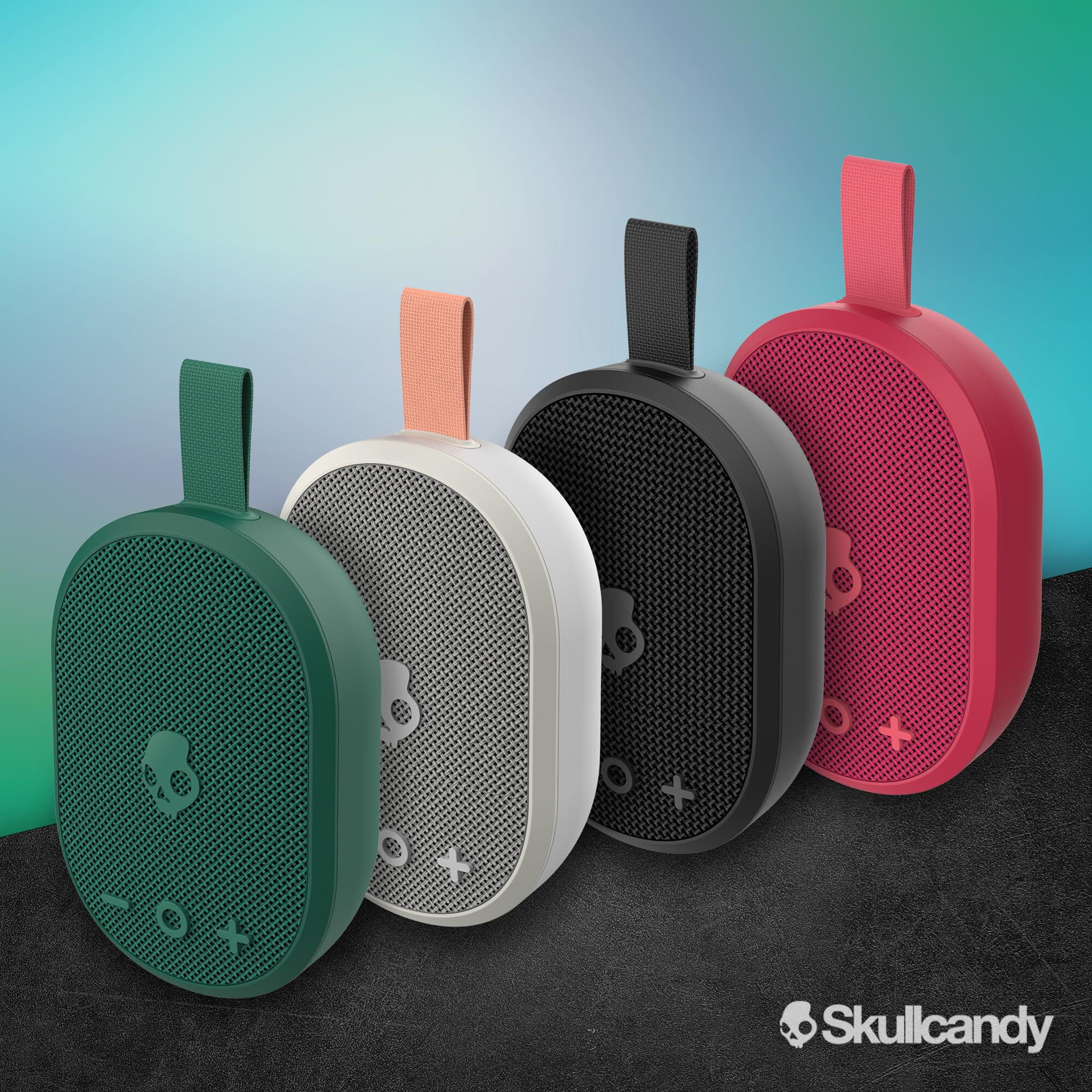 Skullcandy Ounce Bluetooth Speaker, IPX7 Waterproof, 16-Hour Battery, Portable with Carry Strap