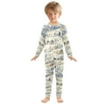 thumbnail image 6 of FORMRS Long Sleeve Top and Pants Pajama Set for Niños 2-Piece Sleepwear, Sizes 18M-8Y, Snowy Mountains, 6 of 6