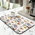 thumbnail image 2 of Farm Animal Coffee Station Mat - Non-Slip 4-Layer Drying Pad with Rooster Print, 2 of 5