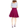 thumbnail image 6 of 2025 Women's High-Waisted A-Line Office Skirt with Pockets - Stretch Yoga Skirt for Work & Weekend, 6 of 13