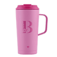 thumbnail image 1 of Termo para café LuckyLy de acero inoxidable, iniciales Nelly, rosa, Letra B, 500ML, 1 of 6