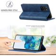 thumbnail image 4 of Case for Samsung Galaxy S20, Vintage Classic Matte Leather Wallet Case Flip Notebook Style Cover with Magnetic Closure Kickstand Card Slots - Dark Blue, 4 of 15