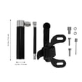 thumbnail image 2 of LULULION Bike Tire Inflator, Portable Manual Pump, 120Psi, Black, Aluminum, for Bikes, 2 of 7