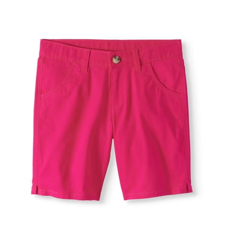 Wonder Nation Girls' Chino Bermuda Shorts